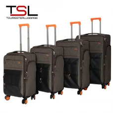 Чемодан TSL 1-007-04К коричневый