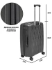 Чемодан TSL 2-037-02К темно-серый<br /><span>Багаж</span>