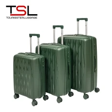 Чемодан TSL 2-037-03К темно-зеленый