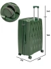 Чемодан TSL 2-037-03К темно-зеленый<br /><span>Багаж</span>