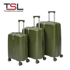 Чемодан TSL 2-038-03К темно-зеленый