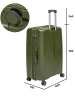 Чемодан TSL 2-038-03К темно-зеленый<br /><span>Багаж</span>