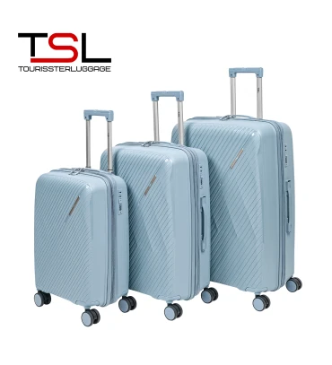 Чемодан TSL 2-039-03К голубой
