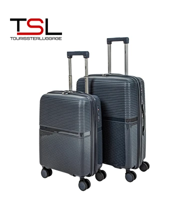 Чемодан TSL 2-045-02К серый